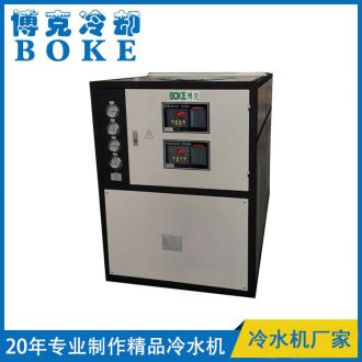 鐵嶺制罐焊機冷卻用BKLS-100FQ雙溫雙控風(fēng)冷式冷水機